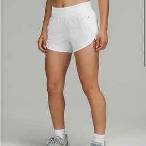Lululemon white “Tracker shorts”